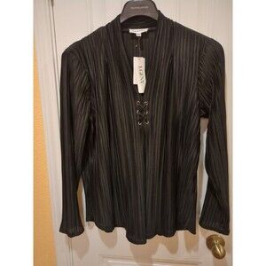 Rio & Rian Blouse Black Size M  NWT $59